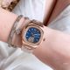 Clone Patek Philippe Nautilus Tourbillon Lady Watch Rose Gold Grey Dial (6)_th.jpg